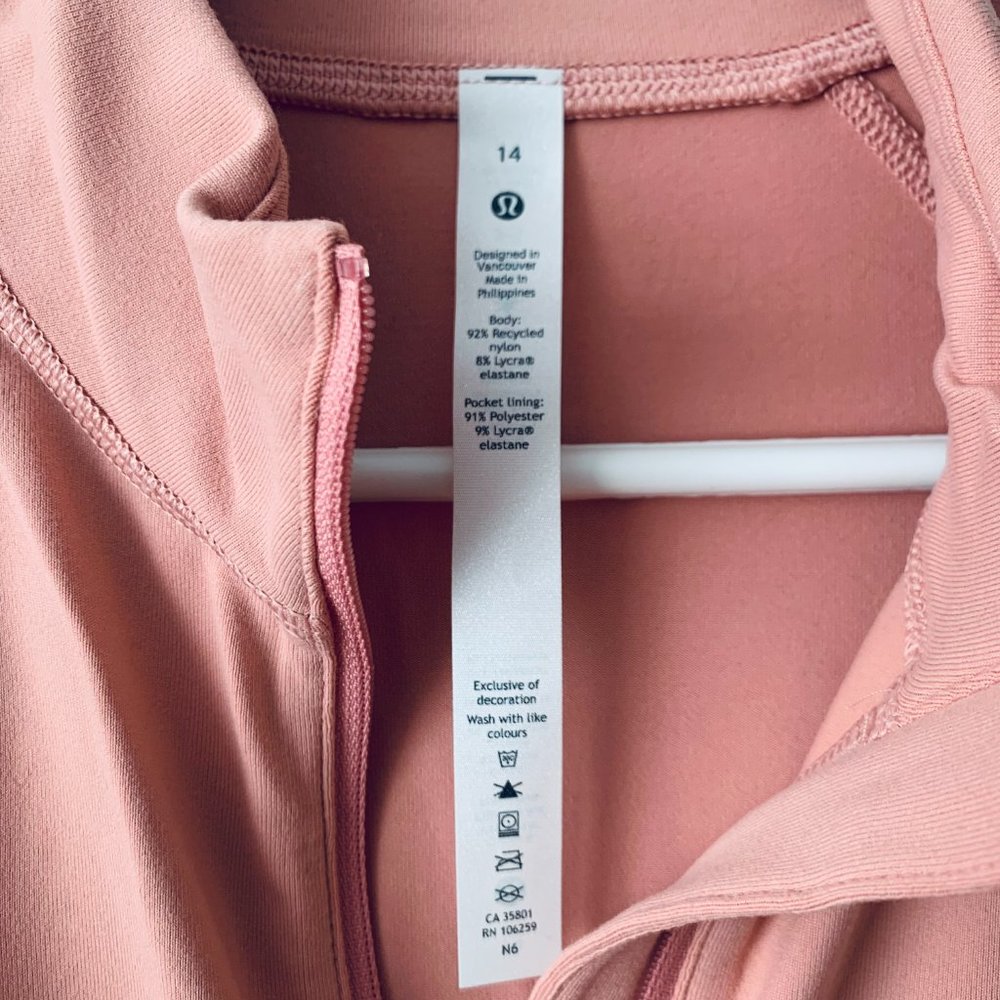 It's Rulu Run Cropped 1/2 Zip (Pink Taupe) - Picture 7 of 10